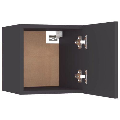 Wall-Mounted TV Cabinet Grey 30.5x30x30cm - Image 8