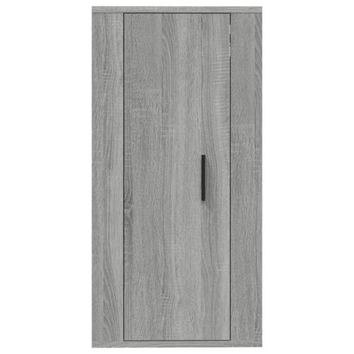 Wall Mounted TV Cabinet Grey Sonoma 40x34.5x80cm - Image 5