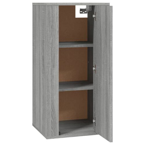 Wall Mounted TV Cabinet Grey Sonoma 40x34.5x80cm - Image 7