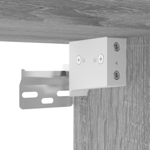 Wall Mounted TV Cabinet Grey Sonoma 40x34.5x80cm - Image 9