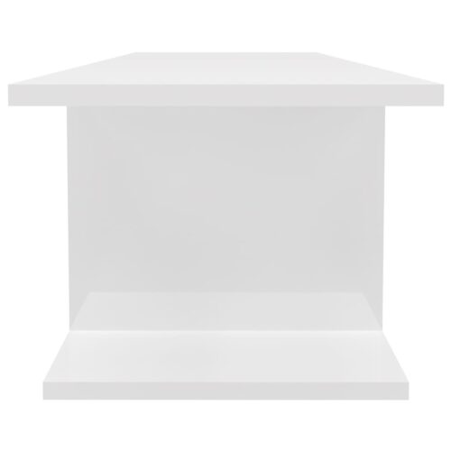 Wall Mounted TV Cabinet High Gloss White 103x30x26.5cm - Image 4