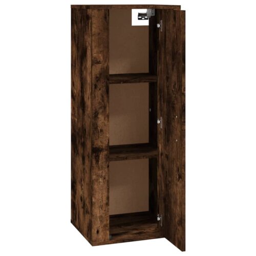 Wall Mounted TV Cabinet Smoked Oak 40x34.5x100cm - Image 7