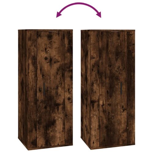 Wall Mounted TV Cabinet Smoked Oak 40x34.5x100cm - Image 8