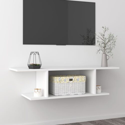 Wall Mounted TV Cabinet White 103x30x26.5cm - Image 2