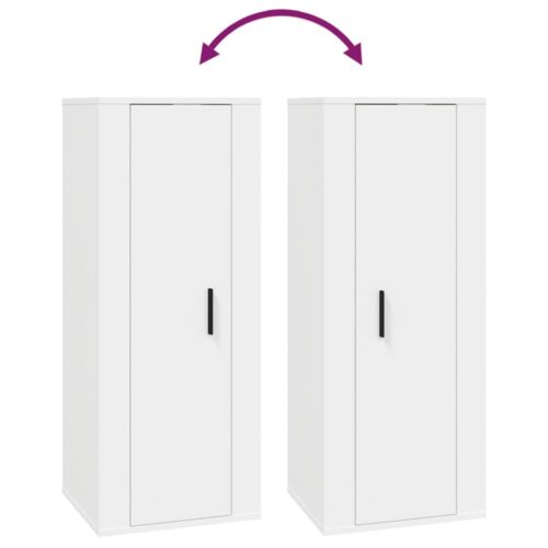 Wall Mounted TV Cabinet White 40x34.5x100cm - Image 8