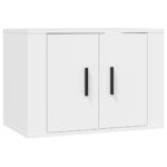 Wall Mounted TV Cabinet White 57x34.5x40cm