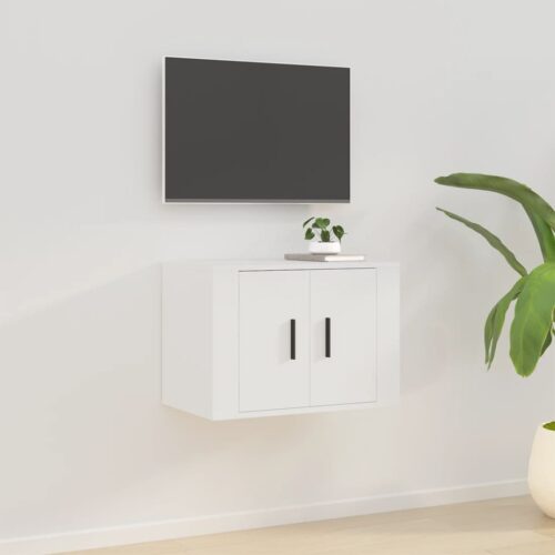 Wall Mounted TV Cabinet White 57x34.5x40cm - Image 2