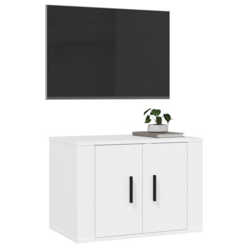 Wall Mounted TV Cabinet White 57x34.5x40cm - Image 4