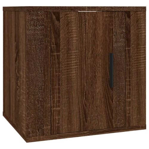 Wall Mounted TV Cabinets 2pcs Brown Oak 40x34.5x40cm - Image 5