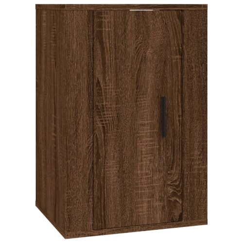 Wall Mounted TV Cabinets 2pcs Brown Oak 40x34.5x60cm - Image 5