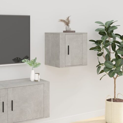 Wall Mounted TV Cabinets 2pcs Concrete Grey 40x34.5x40cm - Image 4