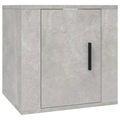 Wall Mounted TV Cabinets 2pcs Concrete Grey 40x34.5x40cm - Image 5