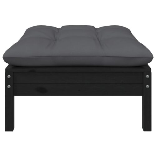 7-Piece Garden Lounge Set with Cushions Pine Wood Outdoor Patio Furniture - Image 3