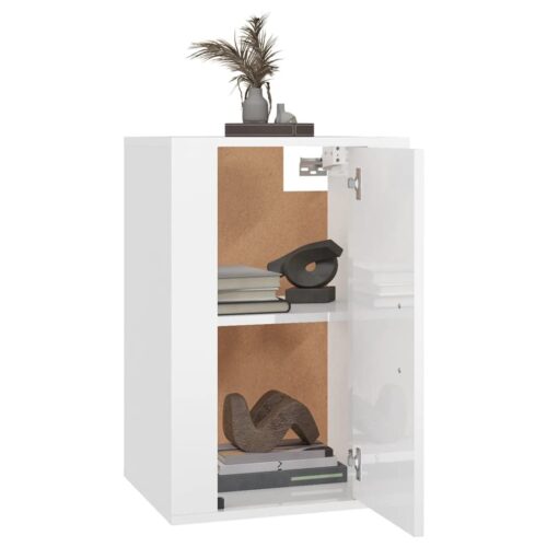 Wall Mounted TV Cabinets 2pcs High Gloss White 40x34.5x60cm - Image 3