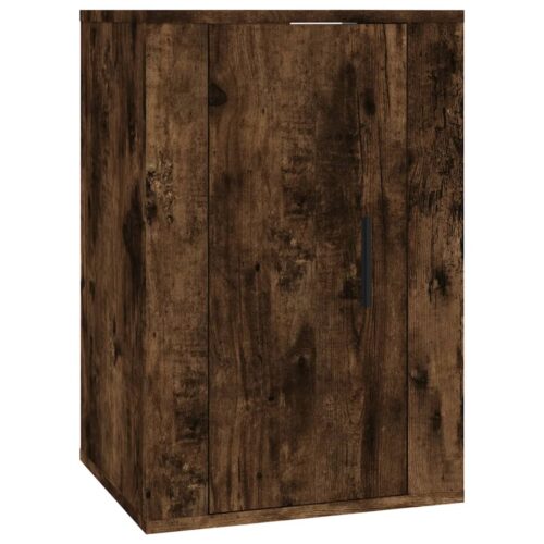 Wall Mounted TV Cabinets 2pcs Smoked Oak 40x34.5x60cm - Image 5