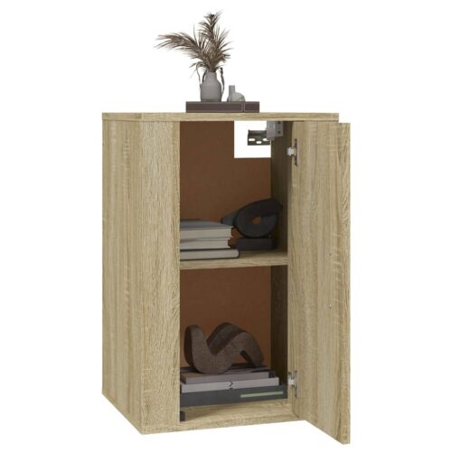 Wall Mounted TV Cabinets 2pcs Sonoma Oak 40x34.5x60cm - Image 2