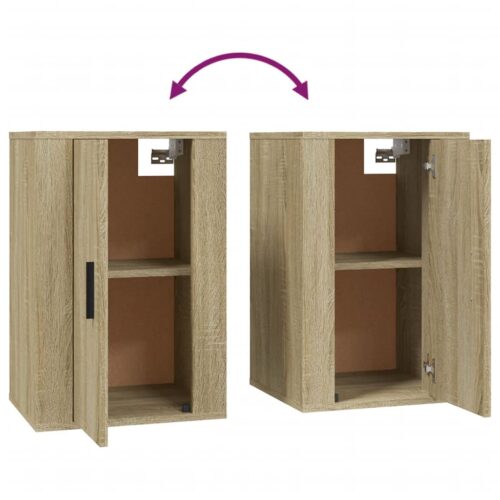 Wall Mounted TV Cabinets 2pcs Sonoma Oak 40x34.5x60cm - Image 8