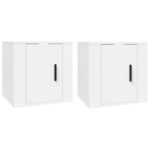 Wall Mounted TV Cabinets 2pcs White 40x34.5x40cm