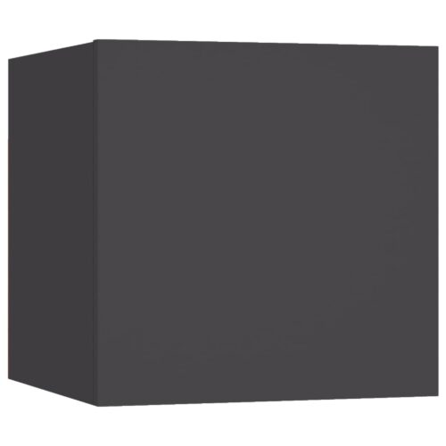 Wall Mounted TV Cabinets 4pcs Grey 30.5x30x30cm - Image 6