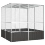 Bird Cage Anthracite 213.5x217.5x211.5cm Galvanised Steel