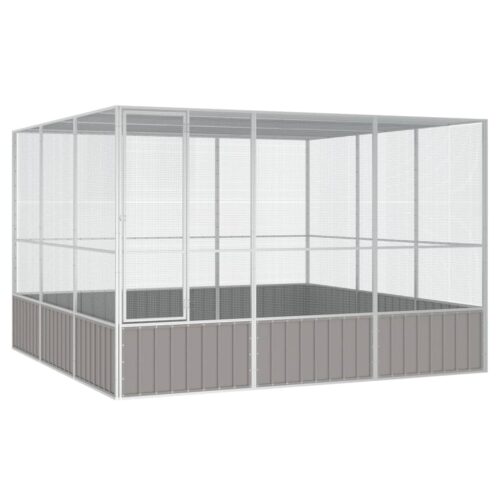 Bird Cage Grey 302.5x324.5x211.5cm Galvanised Steel