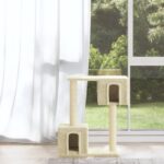 Cat Tree with Sisal Scratching Posts Cream 60cm