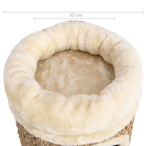 Cat House with Luxury Cushion 33cm Seagrass - Image 8