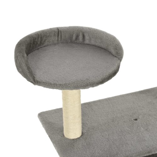 Cat Tree with Sisal Scratching Posts 95cm Grey - Image 5
