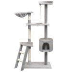 Cat Tree with Sisal Scratching Posts 150cm Grey