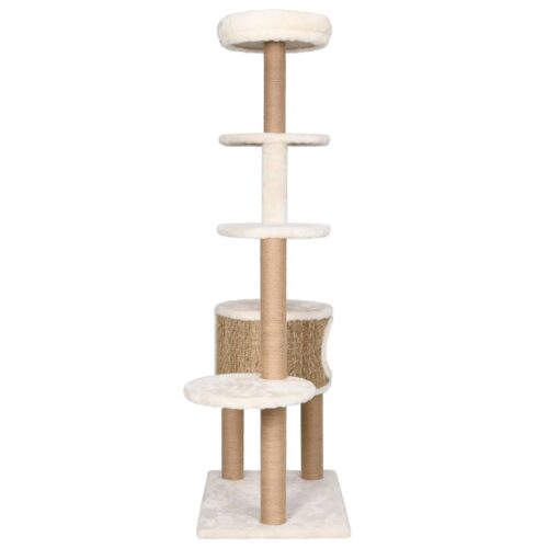 Cat Tree with Luxury Cushion Scratching Post 148cm Seagrass - Image 4