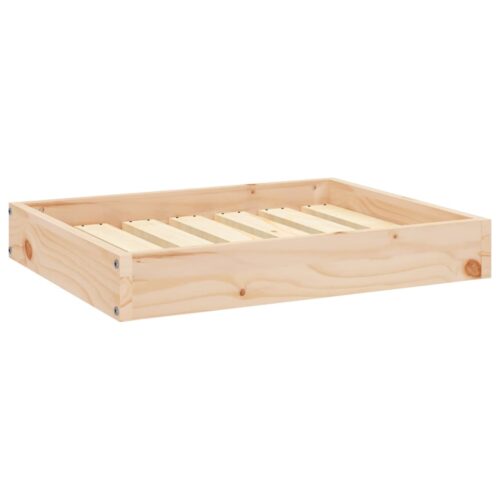 Dog Bed 61.5x49x9cm Solid Pine Wood - Image 2
