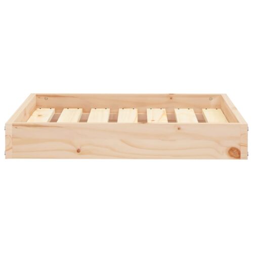 Dog Bed 61.5x49x9cm Solid Pine Wood - Image 3
