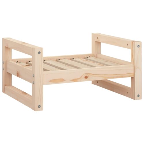Dog Bed 55.5x45.5x28cm Solid Pine Wood - Image 2