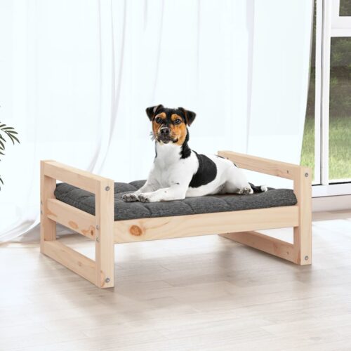 Dog Bed 55.5x45.5x28cm Solid Pine Wood - Image 3