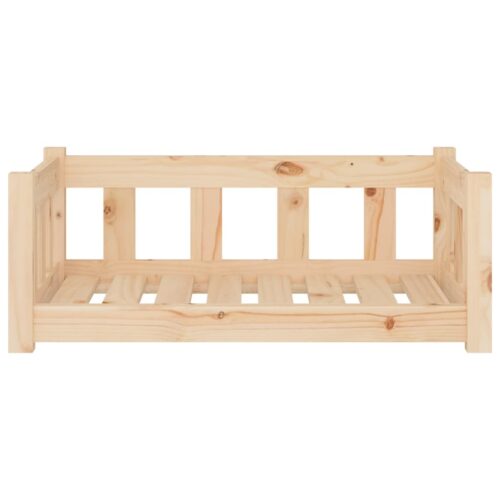 Dog Bed 75.5x55.5x28cm Solid Pine Wood - Image 3