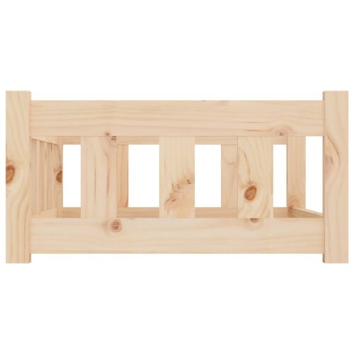 Dog Bed 75.5x55.5x28cm Solid Pine Wood - Image 4