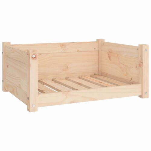 Dog Bed 65.5x50.5x28cm Solid Pine Wood - Image 2