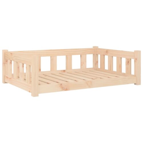Dog Bed 95.5x65.5x28cm Solid Pine Wood - Image 2