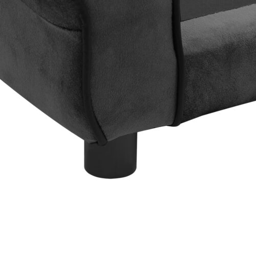 Dog Sofa Dark Grey 72x45x30cm Plush - Image 7