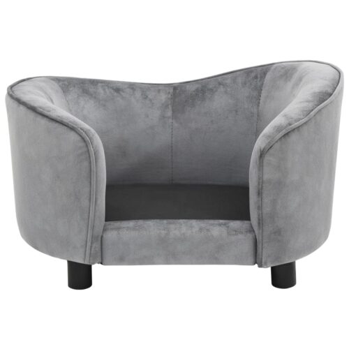 Dog Sofa Grey 69x49x40cm Plush - Image 4