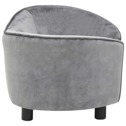 Dog Sofa Grey 69x49x40cm Plush - Image 5