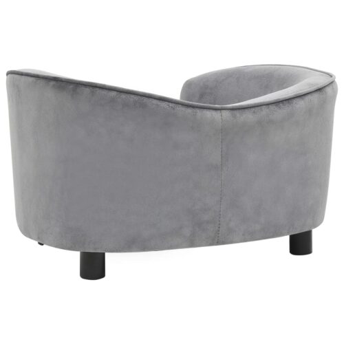 Dog Sofa Grey 69x49x40cm Plush - Image 6