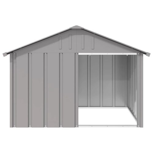 Dog House Grey 116.5x103x81.5cm Galvanised Steel - Image 2