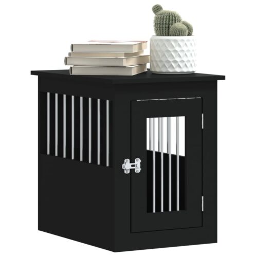 Dog Crate Furniture Black 45x62x59cm Engineered Wood - Image 5