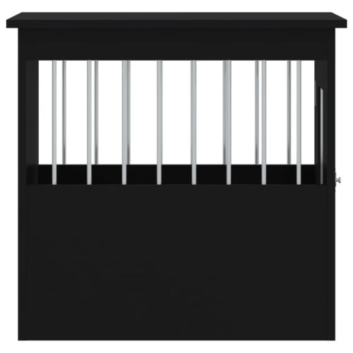 Dog Crate Furniture Black 45x62x59cm Engineered Wood - Image 9