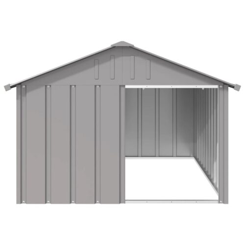 Dog House Grey 116.5x153x81.5cm Galvanised Steel - Image 2