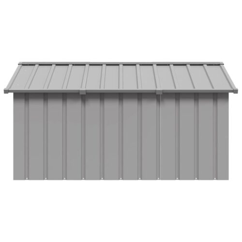 Dog House Grey 116.5x153x81.5cm Galvanised Steel - Image 3