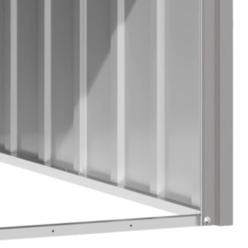 Dog House Grey 116.5x153x81.5cm Galvanised Steel - Image 4