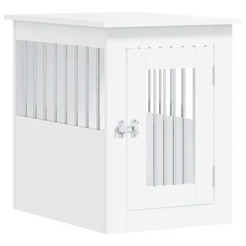 Dog Crate Furniture White 45x62x59cm Engineered Wood