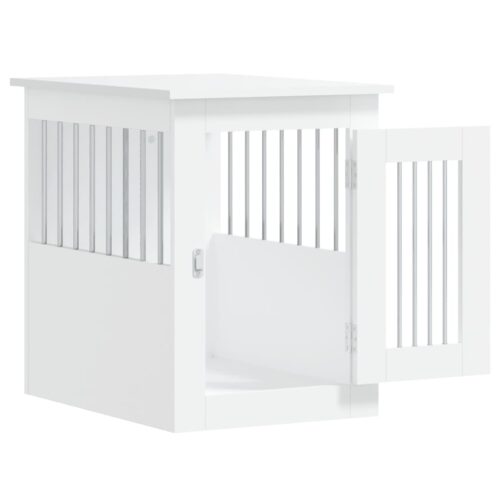 Dog Crate Furniture White 45x62x59cm Engineered Wood - Image 5